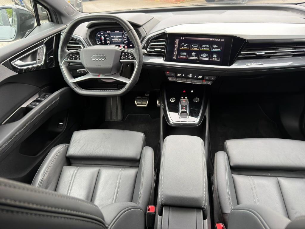 Audi Q4 e-tron 40 77 kWh S-Line | Leder | Sonos | Camera | A, Automaat, 0 cilinders, Gebruikt, 82 kWh