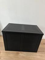 Zwarte kunststof kussenbox voor buiten, Ophalen, Gebruikt, Kunststof, Overige typen