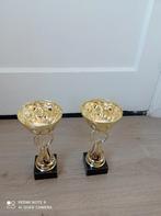 Twee Mooie Goude kleur Trove 21 cm, Ophalen of Verzenden