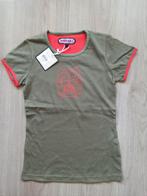 Nieuw stoer shirt legergroen maat 140 met uilprint, Kinderen en Baby's, Kinderkleding | Maat 140, Meisje, Nieuw, Ophalen of Verzenden