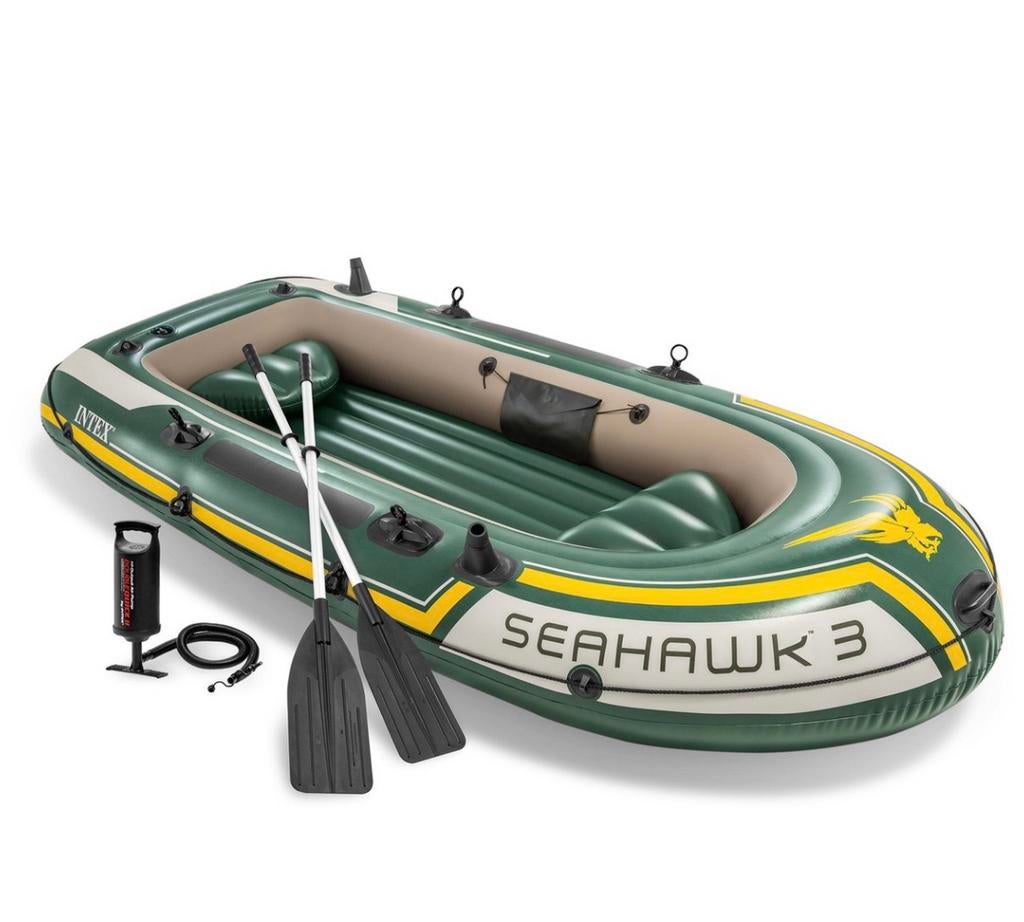 Intex Seahawk 3 rubberboot, Watersport en Boten, Kano's, Gebruikt, Overige typen, Twee personen, Opblaasbaar, Met peddels, Ophalen