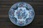 Groot Makkum wandbord met vogel 34 cm, Antiek en Kunst, Ophalen of Verzenden