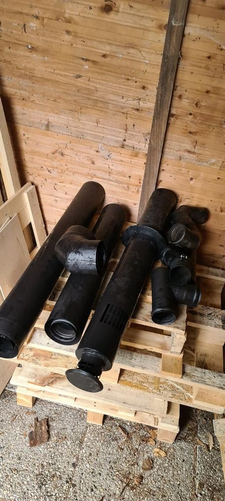 Dubbelwandig voor 80mm pelletkachel muurdoorvoer, Ophalen, Overige brandstoffen, Pelletkachel