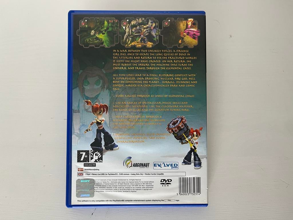Malice PlayStation 2 game, Spelcomputers en Games, Games | Sony PlayStation 2, Gebruikt, 1 speler, T, Ophalen of Verzenden
