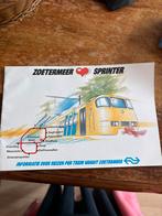 Zoetermeer Sprinter boekje, Ophalen of Verzenden, Zo goed als nieuw, Trein, Kaart of Prent