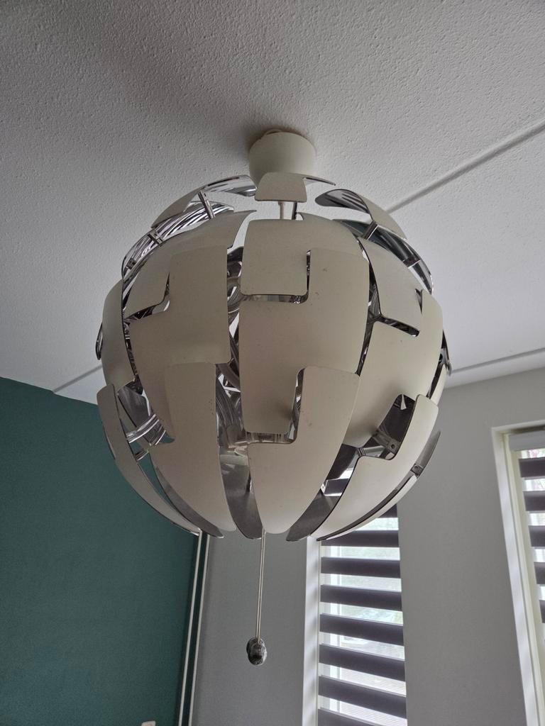 IKEA PS 2014 Hanglamp Zilver - Modern en Verstelbaar, Ophalen, Gebruikt, Modern, Scandinavisch, Industrieel, Minder dan 50 cm