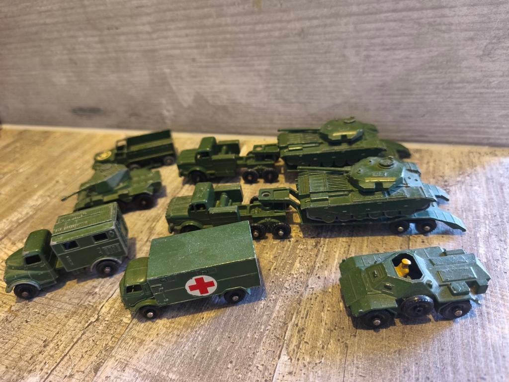 Matchbox lesney militaire leger voertuigen tank wagen truck, Ophalen of Verzenden, Gebruikt, Bus of Vrachtwagen, Lesney