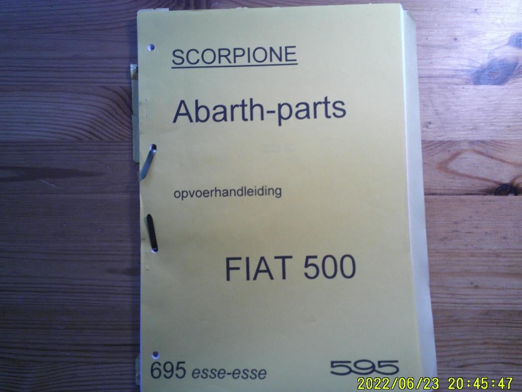 FIAT  500 opvoeren  Handleiding, Ophalen of Verzenden