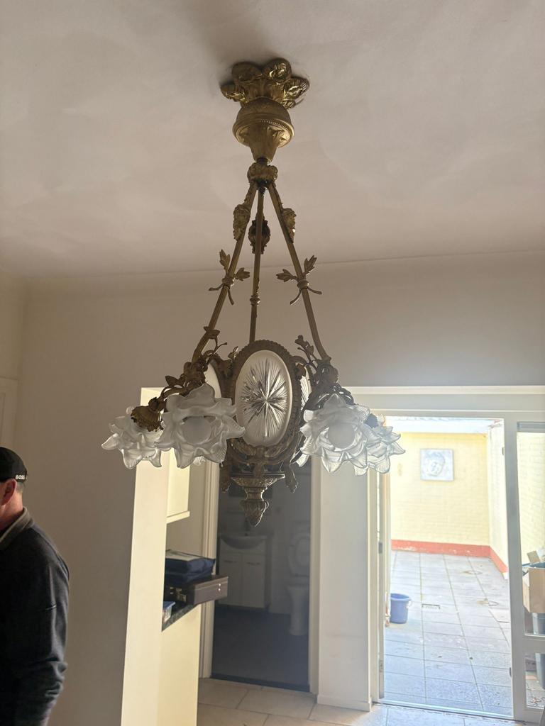 bronze hang lamp, Ophalen