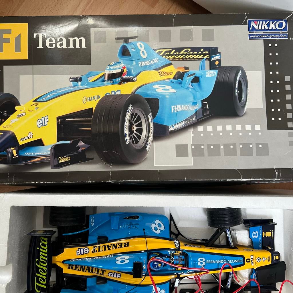 Nikko Renault F1 Team RC auto - Fernando Alonso, Overige merken, Auto, Groter dan 1:32, Ophalen of Verzenden