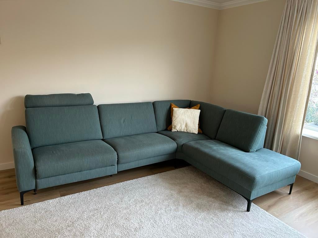 Hoekbank Dallas Goossens 294x207cm, Ophalen, 250 tot 300 cm, Hoekbank, Zo goed als nieuw