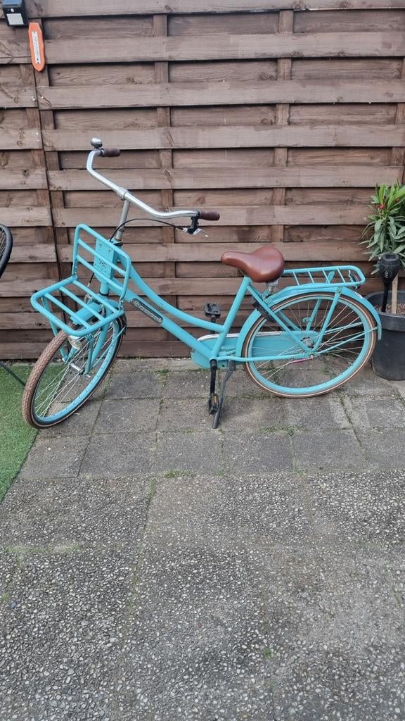 26 inch transportfiets - Turquoise, Fietsen en Brommers, Fietsen | Dames | Damesfietsen, Overige merken, Terugtraprem, Gebruikt
