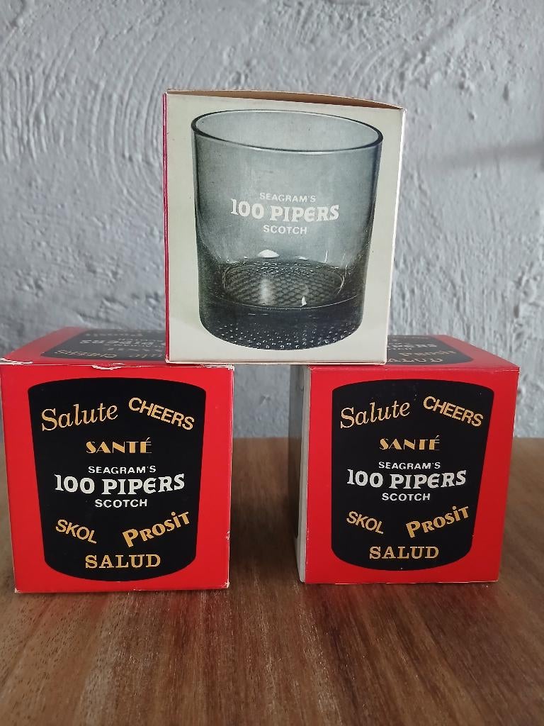 100 piepers glazen in doos, Ophalen, Nieuw, Borrel- of Shotglas
