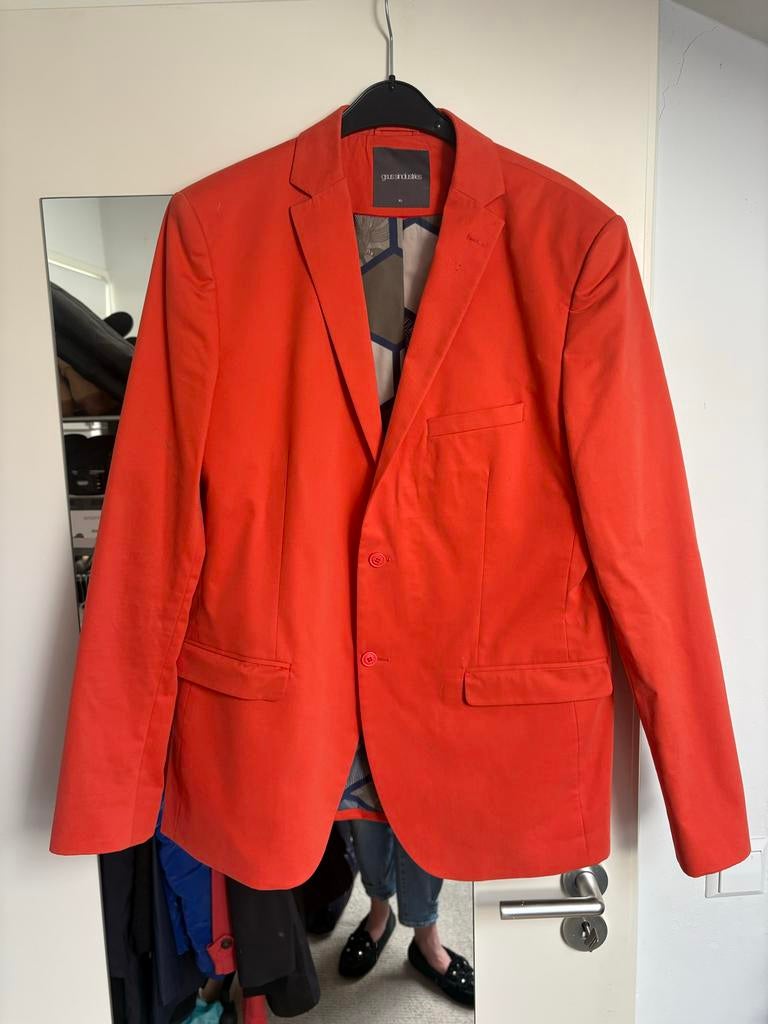 Oranje colbert heren gsus industries, Kleding | Heren, Kostuums en Colberts, Ophalen of Verzenden, Gedragen, Maat 56/58 (XL), Oranje