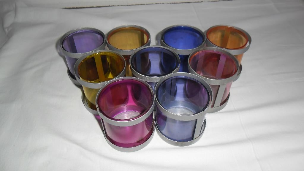 9 Leuke Waxinelichtjes houders!, Overige materialen, Gebruikt, Ophalen of Verzenden, Kandelaar