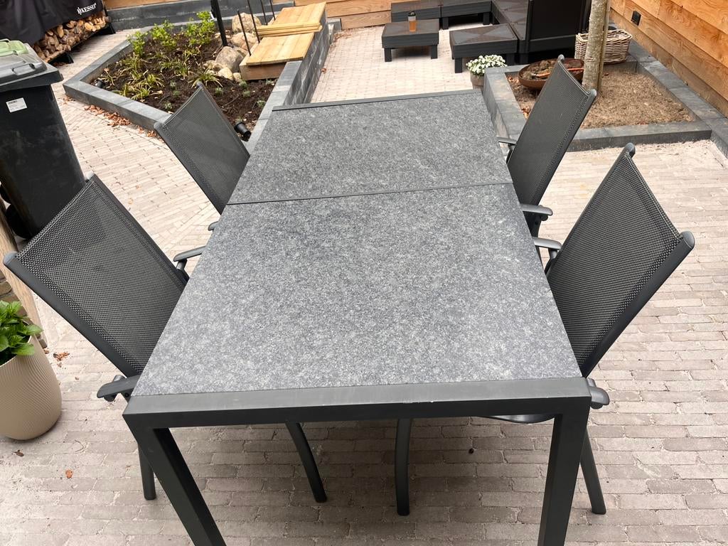 Tuinset Bellagio, Ophalen, 4 zitplaatsen, Gebruikt, Aluminium