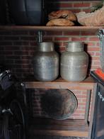 industriële grote metalen bewerkte vazen, Ophalen, Overige kleuren, Overige materialen, Minder dan 50 cm