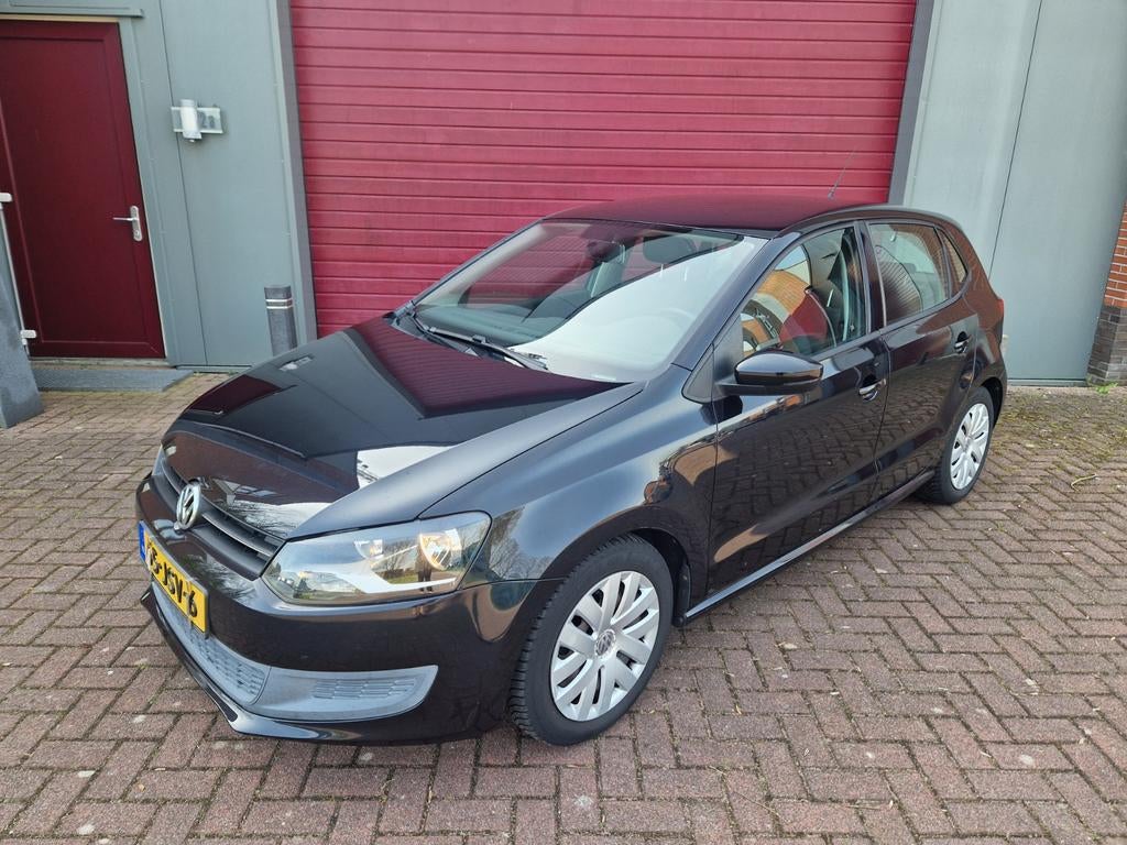 Volkswagen Polo 1.4 16V FSI 63KW 2009 Zwart, Auto's, Voorwielaandrijving, 970 kg, Stof, 40 €/maand