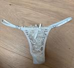 gedragen witte string te koop, Kleding | Dames, Ondergoed en Lingerie, Verzenden, Wit, String