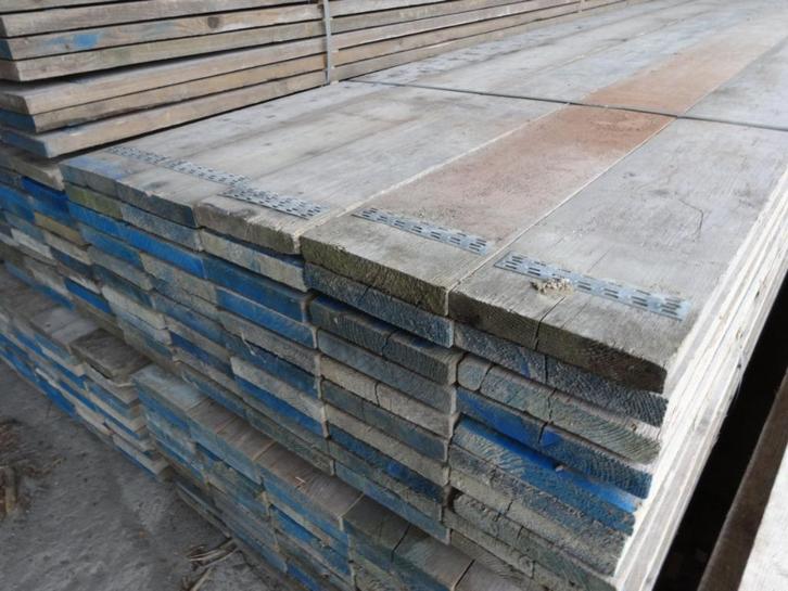 steigerplank gebruikt meubelkwaliteit, Doe-het-zelf en Verbouw, Hout en Planken, Gebruikt, Plank, Steigerhout, 300 cm of meer