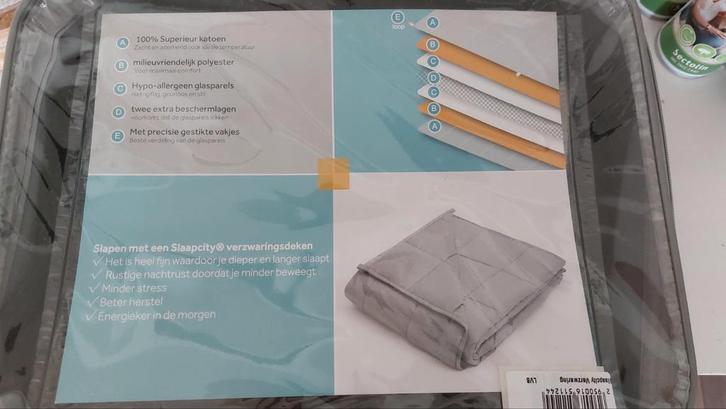 Slaap City Verzwaringsdeken 7kg, Huis en Inrichting, Slaapkamer | Beddengoed, Nieuw, Deken of Dekbed, Eenpersoons, Ophalen of Verzenden