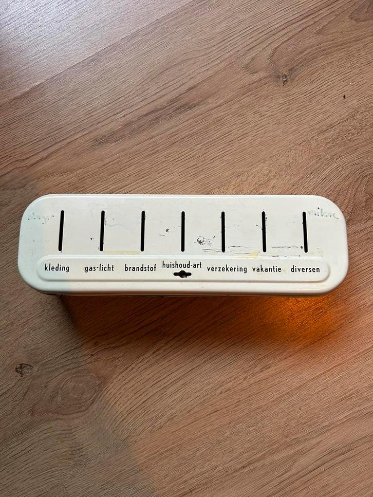 Emaille huishoudpot, Verzamelen, Spaarpotten, Zo goed als nieuw, Overige thema's, Metaal of Blik, Ophalen of Verzenden