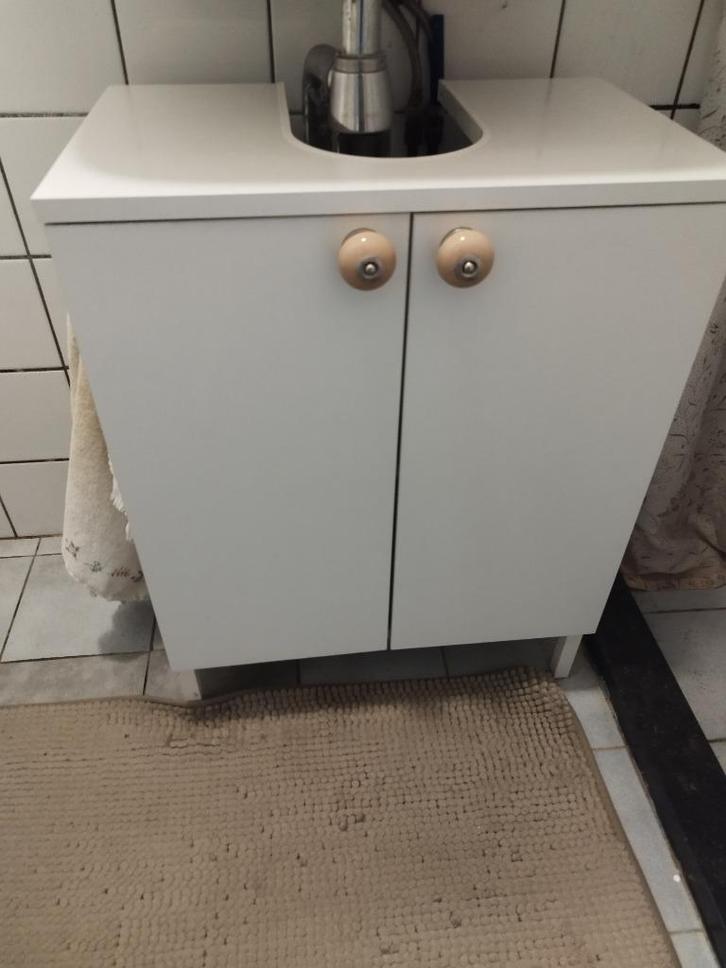 Badkamer wastafel kast te koop, Huis en Inrichting, Badkamer | Badkamermeubels, Zo goed als nieuw, Wastafelkast, Minder dan 100 cm