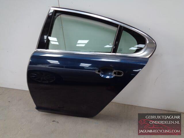 XF Deur links achter blauw, Auto-onderdelen, Carrosserie en Plaatwerk, Deur, Jaguar, Achter, Links, Gebruikt, Ophalen of Verzenden