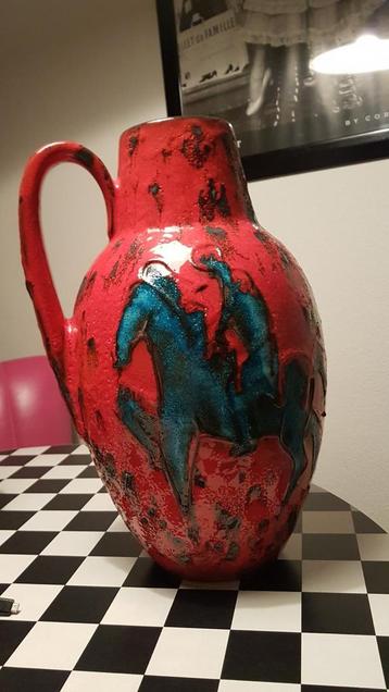 West germany oorvaas vintage fat lava ruiter jaren 60 beschikbaar voor biedingen
