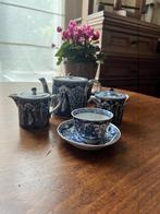 Antiek Lange Lijs koffieservies,12 delig, Antiek en Kunst, Ophalen of Verzenden