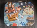 Piraten puzzel Janod 36 stukjes 4+, Ophalen of Verzenden, 500 t/m 1500 stukjes, Zo goed als nieuw
