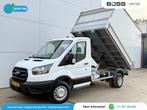 Ford Transit 350 2.0 TDCI 130PK Kipper Dubbellucht Benne Tip, Auto's, Voorwielaandrijving, 4 cilinders, 2000 kg, Ford
