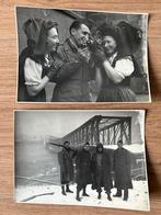 Wo2: 2x foto grootformaat 17x12cm soldaten camera alsace, Verzamelen, Militaria | Tweede Wereldoorlog, Ophalen of Verzenden