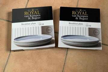 Royal Van Kempen & Begeer ontbijtborden beschikbaar voor biedingen