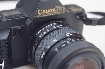 Canon T-70 cq Canon T70 met Tamron 28-70mm (FD mount) beschikbaar voor biedingen