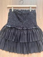 Janice Metallic Rok - Maat M, Kleding | Dames, Rokken, Maat 38/40 (M), Verzenden, Zwart, Zo goed als nieuw