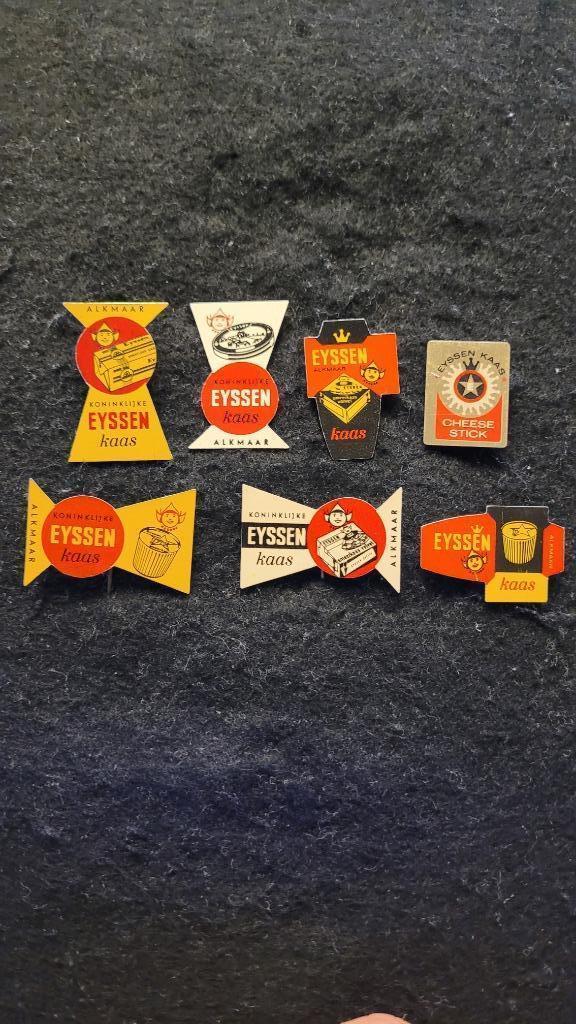 Eyssen kaas Alkmaar speldjes, Verzamelen, Speldjes, Pins en Buttons, Zo goed als nieuw, Speldje of Pin, Merk, Verzenden