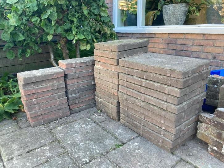Tuintegels, Tuin en Terras, Tegels en Klinkers, Gebruikt, Terrastegels, Overige materialen, 5 tot 10 m², Ophalen