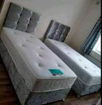 Luxury Velvet Upholstered Bed – Available in Multiple Sizes, Huis en Inrichting, Verzenden, Tweepersoons, Dekbedovertrek