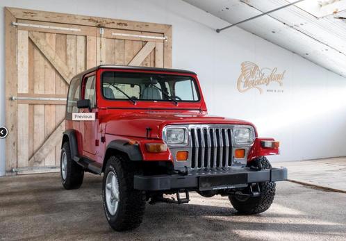 Jeep Wrangler 4.0 1996 Rood, Auto's, Jeep, Particulier, Overige modellen, 4x4, Airbags, Airconditioning, Bluetooth, Emergency brake assist