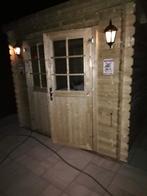 Houten Tuinhuisje te koop! 2cm dik hout en vloer vlonder, Ophalen, Gebruikt, Hout, Overige typen