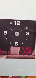 DIY Wandklok zilver, Ophalen of Verzenden, Nieuw, Analoog, Wandklok