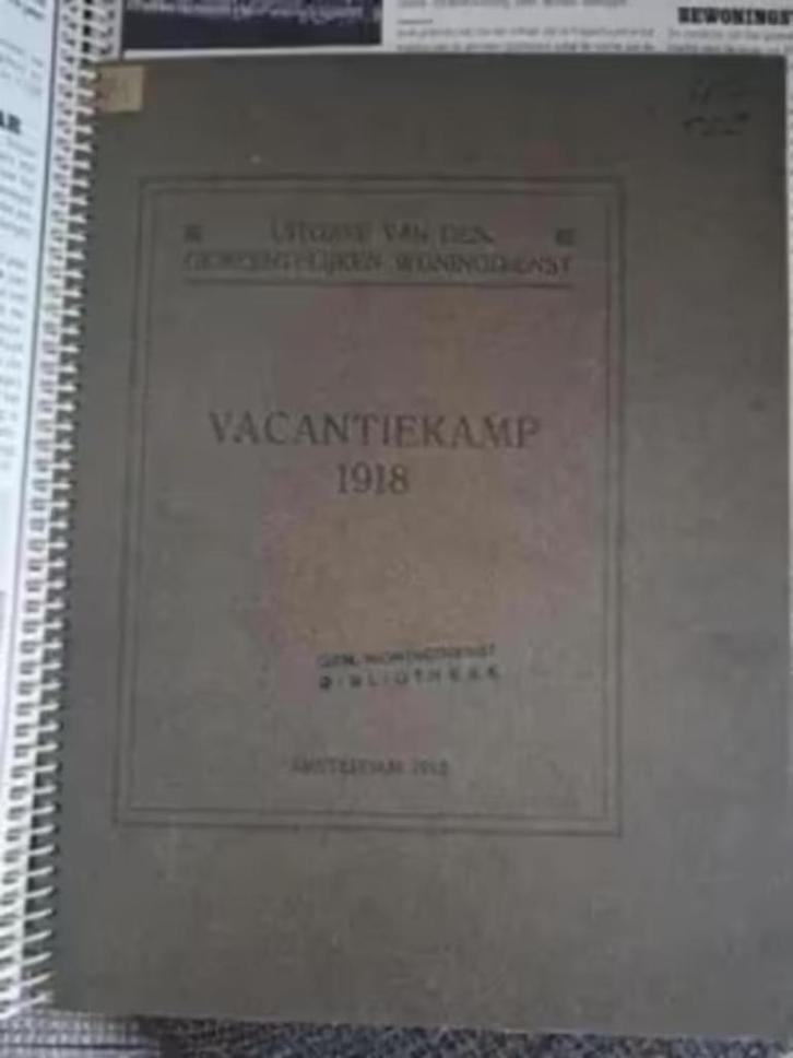 125 j Soc.Woningbw Amsterdam-Egb.Ottens + Vacantiekamp 1918, Boeken, Geschiedenis | Stad en Regio, Gelezen, 20e eeuw of later
