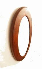 Deens teak jaren 60 spiegel vintage mid century design, Huis en Inrichting, Woonaccessoires | Spiegels, Minder dan 50 cm, Gebruikt