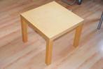 2 Blank houten tafeltjes (Ikea Lack)  AFHALEN: GRATIS, 55 tot 75 cm, Gebruikt, 45 tot 60 cm, Ikea Lack fins berken, blank hout, zweeds tafeltje