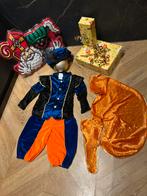 Pietenpak oranje blauw maat 104 luxe set sinterklaas, Diversen, Sinterklaas, Ophalen of Verzenden, Zo goed als nieuw