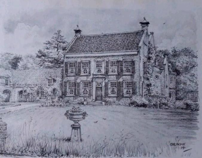 Maartensdijk ... "Rustenhoven" ..., Antiek en Kunst, Kunst | Tekeningen en Foto's, Ophalen of Verzenden