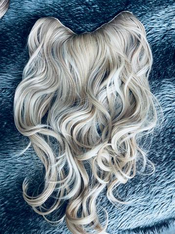 V part haarstuk synthetisch Blond extensions haarverlening beschikbaar voor biedingen