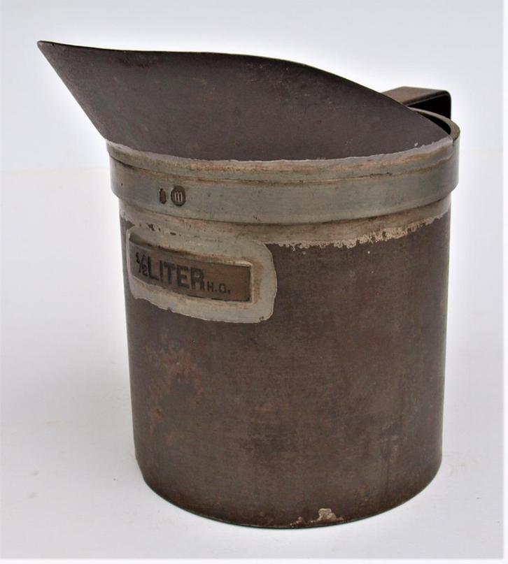 Schenkmaat - Halve liter - in goede staat - Jaren ‘20, Antiek en Kunst, Antiek | Gereedschap en Instrumenten, Ophalen of Verzenden