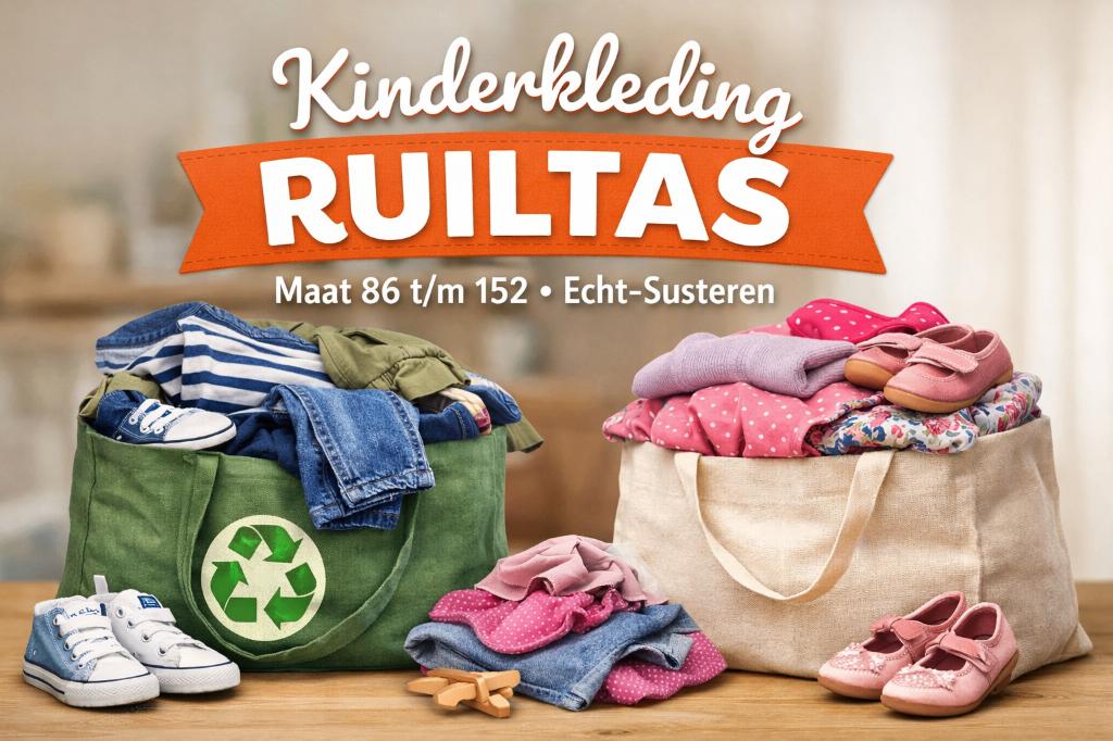 Doe mee met onze kinderkledingruiltas ️ – Echt-Susteren, Ophalen, Zo goed als nieuw, One size